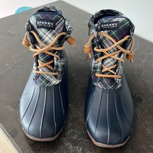 Navy Blue Women’s Sperry Top Sider Duck Boots